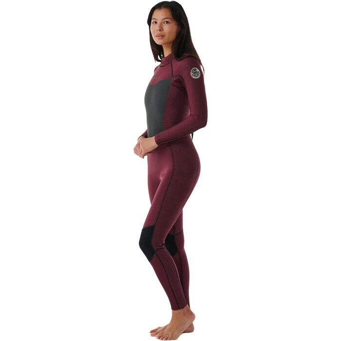 2024 Rip Curl Frauen Dawn Patrol 3/2mm Rckenreiverschluss Neoprenanzug 151WFS - Plum